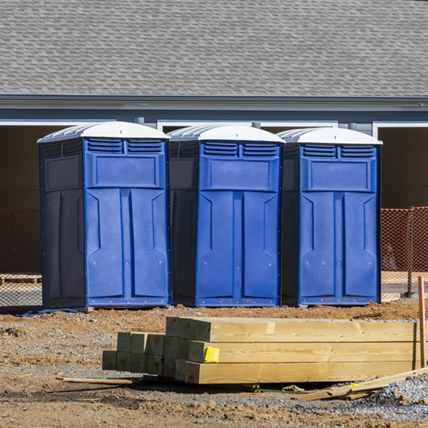 is there a specific order in which to place multiple porta potties in North Manheim PA